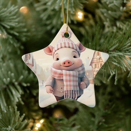 Tiergeschenke, Farm-Lover-Geschenk, Niedliches Sch Keramik Ornament (Baum)