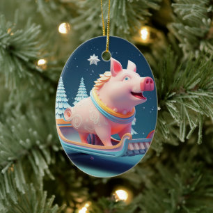 Tiergeschenke, Farm-Lover-Geschenk, Niedliches Sch Keramik Ornament