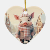 Tiergeschenke, Farm-Lover-Geschenk, Niedliches Sch Keramik Ornament (Vorne)