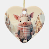 Tiergeschenke, Farm-Lover-Geschenk, Niedliches Sch Keramik Ornament (Hinten)