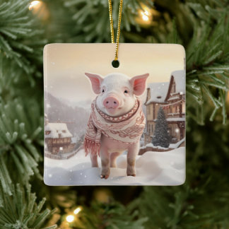 Tiergeschenke, Farm-Lover-Geschenk, Niedliches Sch Keramikornament