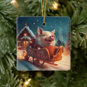 Tiergeschenke, Farm-Lover-Geschenk, Niedliches Sch Keramikornament