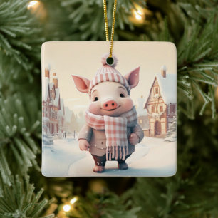 Tiergeschenke, Farm-Lover-Geschenk, Niedliches Sch Keramikornament