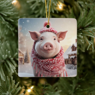 Tiergeschenke, Farm-Lover-Geschenk, Niedliches Sch Keramikornament