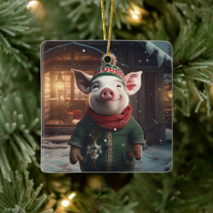 Tiergeschenke, Farm-Lover-Geschenk, Niedliches Sch Keramikornament
