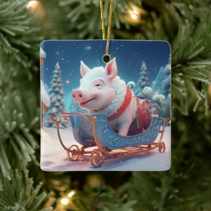 Tiergeschenke, Farm-Lover-Geschenk, Niedliches Sch Keramikornament