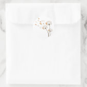 Tiergeschenke Ziegenleuchter Blume für Männer W Runder Aufkleber (Tasche)