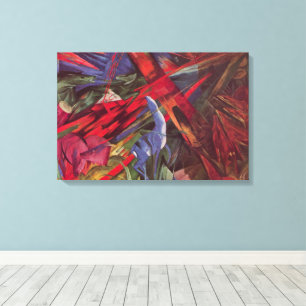 Tiergeschicke von Franz Marc, Vintage Cubism Art Leinwanddruck