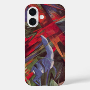 Tiergeschicke von Franz Marc, Vintage Kubismus Kun iPhone 16 Hülle