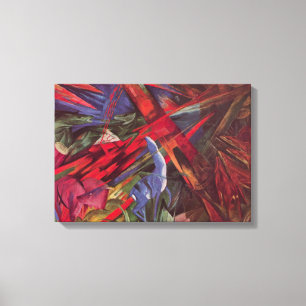 Tiergeschicke von Franz Marc, Vintage Kubismus Kun Leinwanddruck