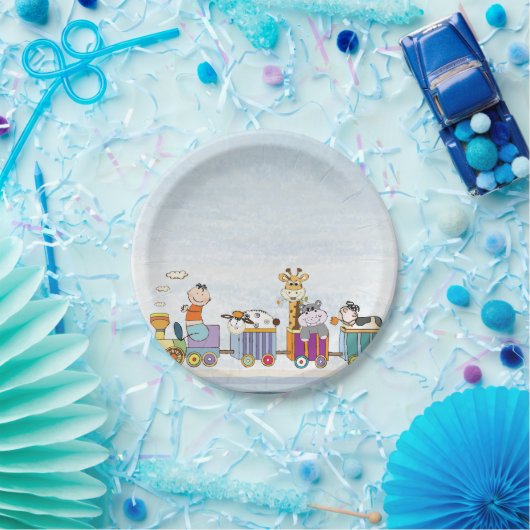 Tiergewebe Pappteller (Party)