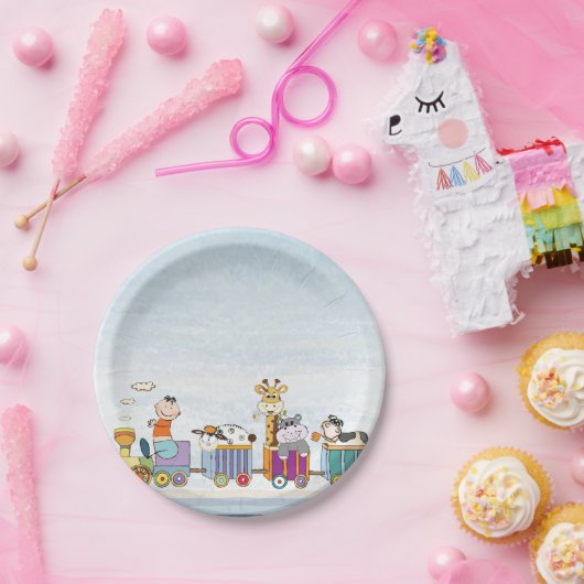 Tiergewebe Pappteller (Party)