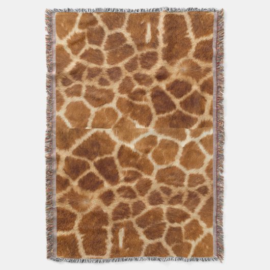 Tiergiraffendruck der rustikalen afrikanischen decke (Vorderseite Vertikal)