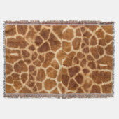 Tiergiraffendruck der rustikalen afrikanischen decke (Vorderseite)