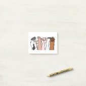 Tiergleichheits-Fäuste Post-it Klebezettel (Auf Schreibtisch)