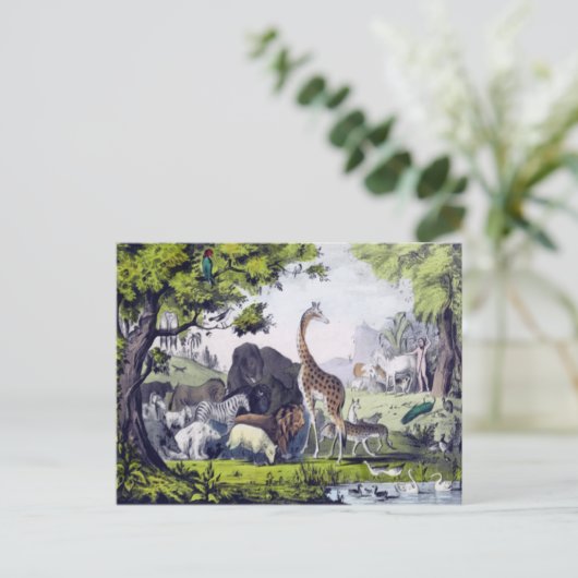 Tiergruppe Postkarte (Stehend Vorderseite)