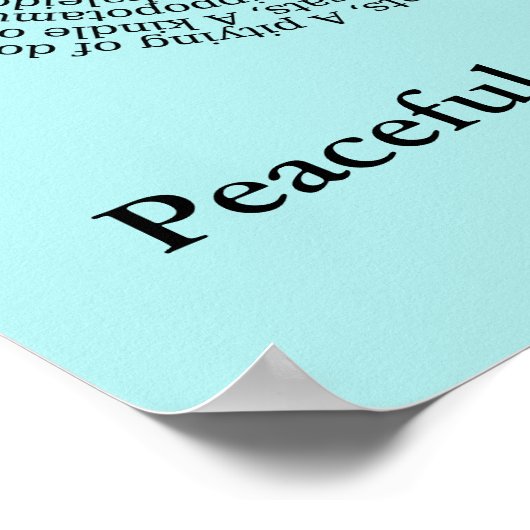 Tiergruppennamen/Friedliches Koexistenzplakat Poster (Ecke)