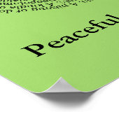 Tiergruppennamen/Friedliches Koexistenzplakat Poster (Ecke)