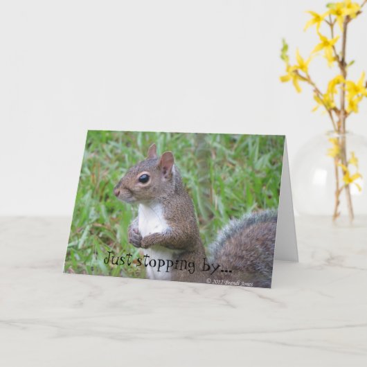 Tiergrüßkarten Karte (Gelbe Blume)