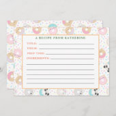 Tiergutscheine für detaillierte Rezepte Mitteilungskarte (Vorne/Hinten)