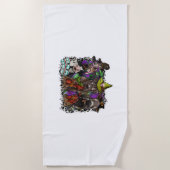 TierHalloween Strandtuch (Vorderseite)