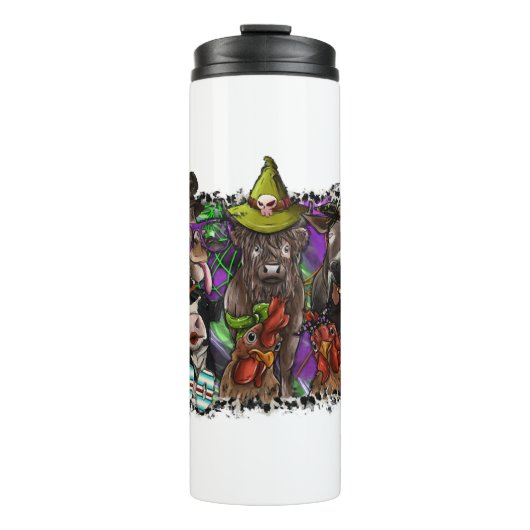 TierHalloween Thermosbecher (Vorderseite)