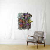 TierHalloween Wandteppich (Beispiel (Horizontal))