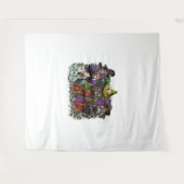 TierHalloween Wandteppich (Vorderseite (Horizontal))