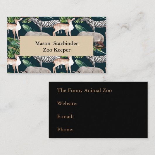 Tierhalter Visitenkarte (Vorne/Hinten)