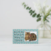 Tierhaustier-sitzende Visitenkarte (Stehend Vorderseite)