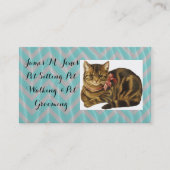 Tierhaustier-sitzende Visitenkarte (Vorderseite)