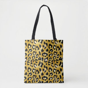 Tierhaut, Aquarellleopard Nahtlos. Tasche