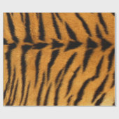 Tierhaut Brown Black Tiger Safari Fur VIP Geschenkpapier (Flach)