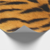 Tierhaut Brown Black Tiger Safari Fur VIP Geschenkpapier (Ecke)