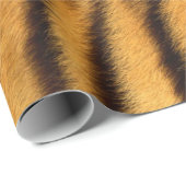 Tierhaut Brown Black Tiger Safari Fur VIP Geschenkpapier (Rolleneckpunkt)