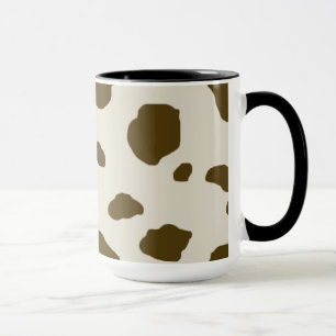 Tierhaut-Brown-Kuh-Stellen Tasse