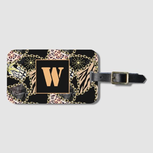 Tierhaut, Goldketten Gepäckanhänger (Vorderseite (Horizontal))