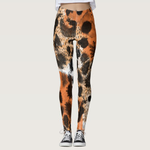 Tierhaut: kreatives Leopardenmuster. Leggings