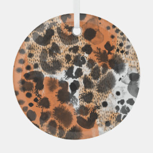 Tierhaut: kreatives Leopardenmuster. Ornament Aus Glas