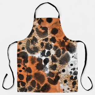 Tierhaut: kreatives Leopardenmuster. Schürze