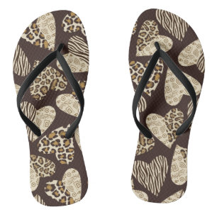 Tierhaut mit Herz Badesandalen
