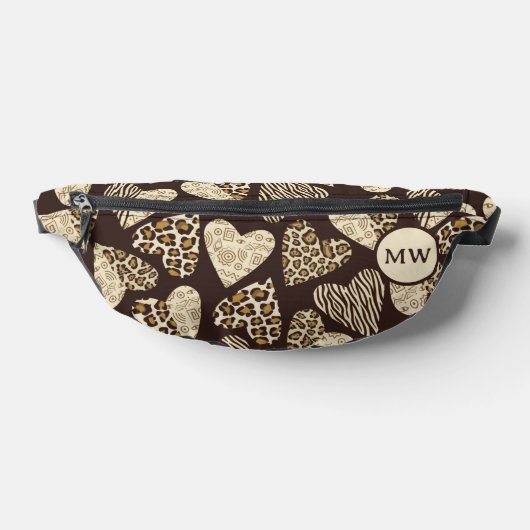 Tierhaut mit Herz Bauchtasche (Ablage )