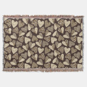 Tierhaut mit Herzen Decke (Vorderseite)