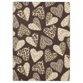 Tierhaut mit Herzen Klemmbrett (Rückseite)