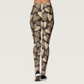 Tierhaut mit Herzen Leggings (Rückseite)