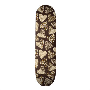 Tierhaut mit Herzen Skateboard