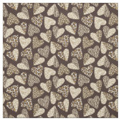 Tierhaut mit Herzen Stoff (Muster)