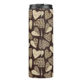 Tierhaut mit Herzen Thermosbecher (Rückseite)