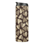 Tierhaut mit Herzen Thermosbecher (Nach rechts gedreht)