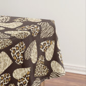 Tierhaut mit Herzen Tischdecke (Beispiel)